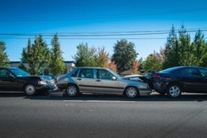 A multi-car pileup.