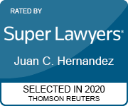 Super Lawyers badge for Juan C. Hernandez selected in 2020
