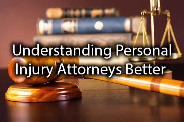 A set of legal books and a gavel with the words, "understanding personal injury attorneys better."