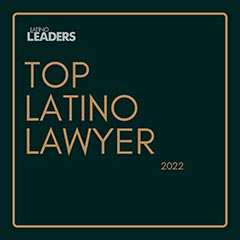 Latino Leaders Top Latino Lawyer 2022 Badge